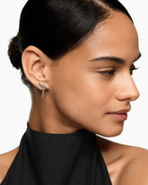 DY Mercer® Petite Toggle Chain Stud Earrings in Sterling Silver, 38.2mm